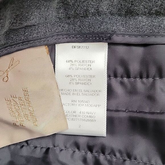 Daisy Fuentes grey dress pants Size 2 - Picture 10 of 13